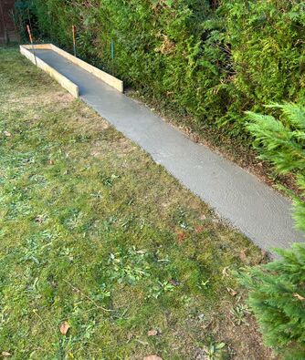 Dalle pour entreposer du bois